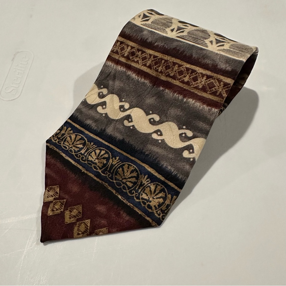 Albert Nipon Multicolor Patterned Tie